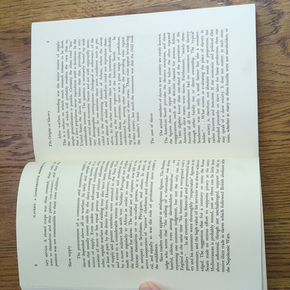 Vintage 70s Slavery A Comparative Perspective Paperback Nonfiction Book - Picture 13 of 17